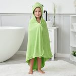 HIPHOP PANDA Bamboo Hooded Baby Towel - Soft Bath Towel with Bear Ears for Babie， Toddler， Infant - Ultra Absorbent， Natural Baby Stuff Baby Bath Shower Gifts for Boy and Girl - (Bear， 30 x 30 Inch) - Image 4